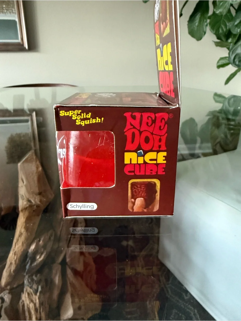 NeeDoh Nice Cube Squish Toy - Red